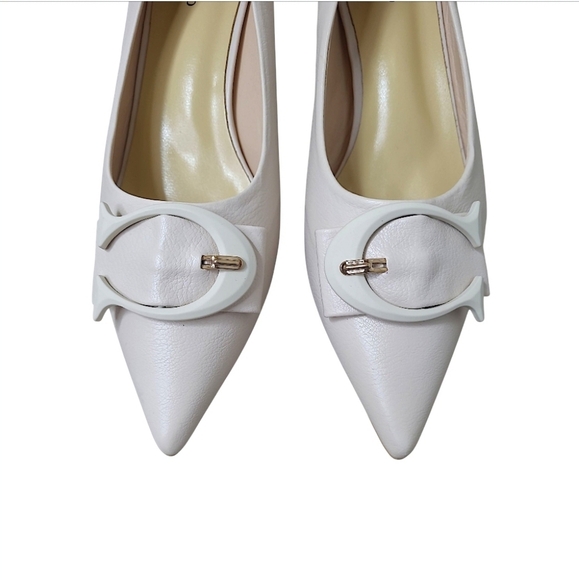 C.Paravano C Buckle Pointed Toe Pumps (Olivia) Size 42 EU/ 11 US - Picture 6 of 16